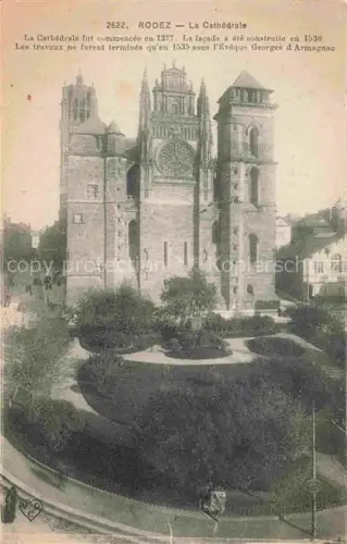 AK / Ansichtskarte RODEZ 12 Aveyron La Cathedrale