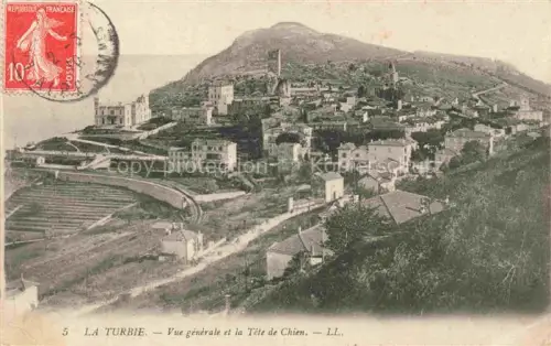 AK / Ansichtskarte La Turbie NICE 06 Alpes-Maritimes Vue generale et la Tete de Chien