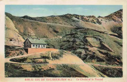 AK / Ansichtskarte Col du Galibier 2556m 73 Savoie Le Chalet et le Tunnel