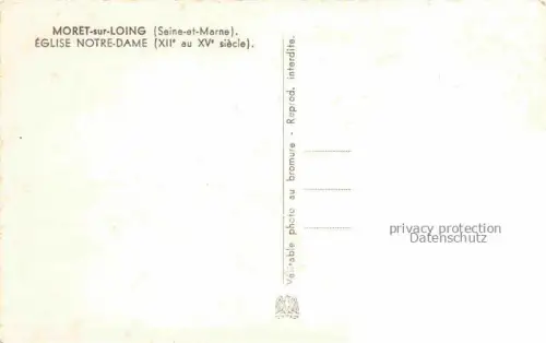AK / Ansichtskarte Moret-sur-Loing 77 Seine-et-Marne Eglise Notre Dame