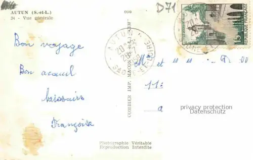 AK / Ansichtskarte Autun 71 Saone-et-Loire Vue generale