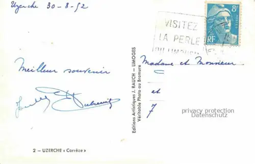 AK / Ansichtskarte Uzerche Tulle 19 Correze Vue generale