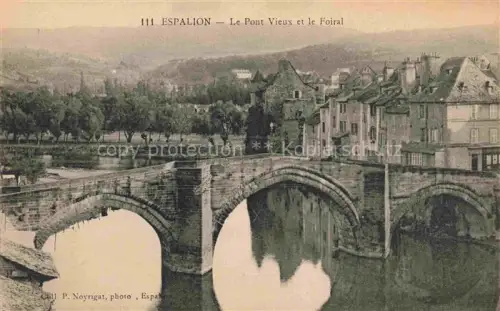 AK / Ansichtskarte Espalion Rodez 12 Aveyron Le Pont Vieux et le Foiral