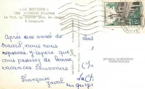 AK / Ansichtskarte Audierne QUIMPER 29 Finistere Le Port au premier plan les casiers a Langouste
