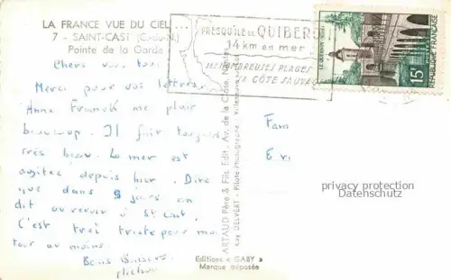 AK / Ansichtskarte Saint-Cast-Plages 22 Cotes-d Armor Pointe de la Garde Vue aerienne