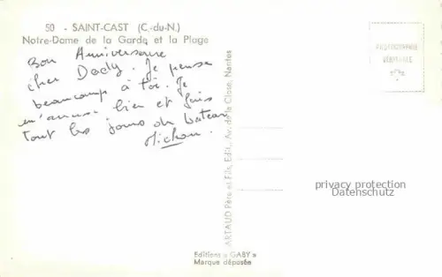 AK / Ansichtskarte Saint-Cast-Plages 22 Cotes-d Armor Notre Dame de la Garde et la Plage