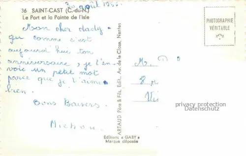AK / Ansichtskarte Saint-Cast-Plages 22 Cotes-d Armor Le Port et la Pointe de l'Isle