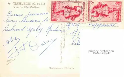 AK / Ansichtskarte Trebeurden Lannion 22 Cotes-d Armor Vue de l'Ile Molene