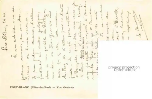 AK / Ansichtskarte Port-Blanc Penvenan Lannion 22 Cotes-d Armor Vue generale aerienne