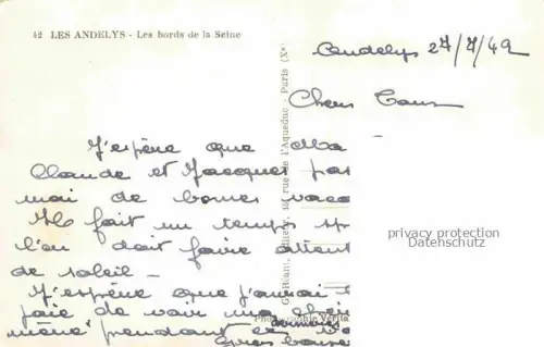 AK / Ansichtskarte Les Andelys 27 Eure Les bords de la Seine