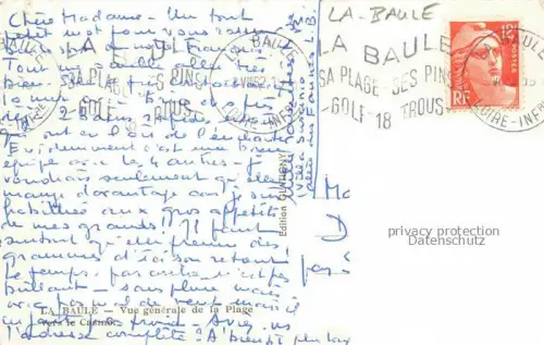 AK / Ansichtskarte LA-BAULE-LES-PINS La Baule sur Mer 44 Vue generale de la Plage