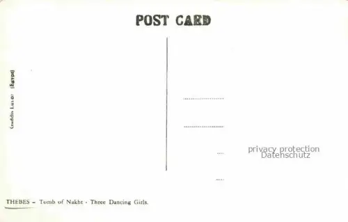 AK / Ansichtskarte Thebes  Theben Egypt Tomb of Nakht Three Dancing Girls