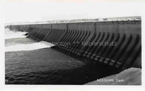 AK / Ansichtskarte Assouan Egypt Staudamm
