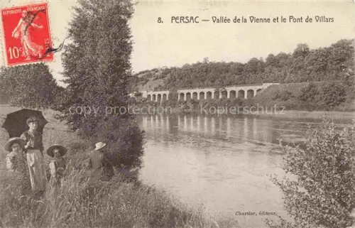 AK / Ansichtskarte Persac Montmorillon 86 Vienne Vallée de la Vienne et le Pont de Villars