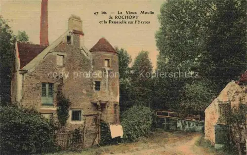 AK / Ansichtskarte Rochopt Boussy-Saint-Antoine EVRY 91 Essonne Le vieux moulin et la passerelle sur l'Yerres