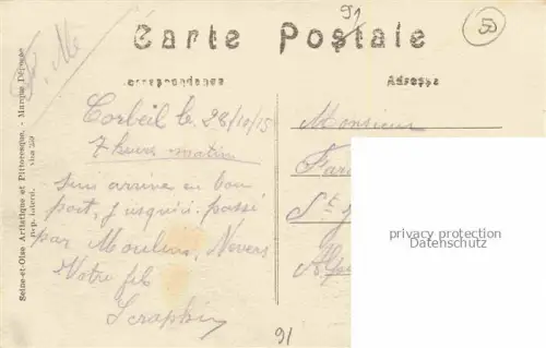 AK / Ansichtskarte CORBEIL -Essonnes 91 Essone Magasins à blé et Pavillon d'administration des grands moulins