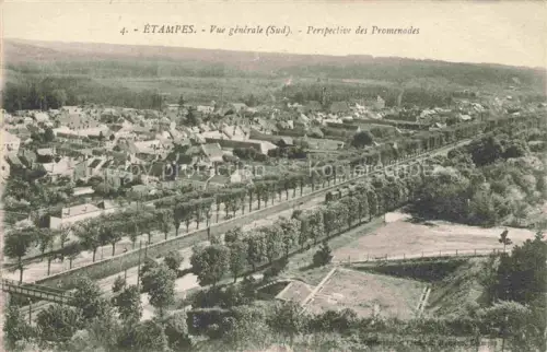 AK / Ansichtskarte ETAMPES 91 Essonne Vue générale perspective des promenades