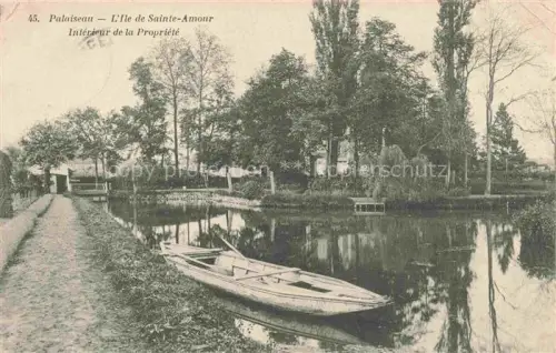 AK / Ansichtskarte PALAISEAU 91 Essonne Ile de Sainte-Amour intérieur de la propriété