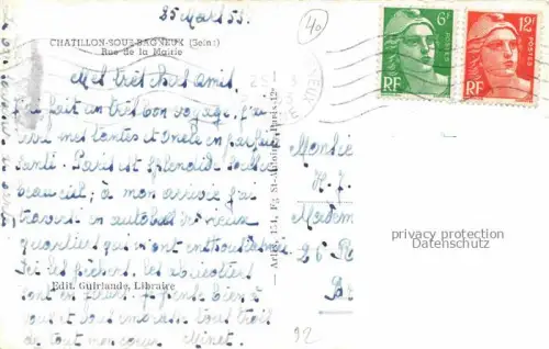 AK / Ansichtskarte Chatillon-sous-Bagneux ANTONY 92 Hauts-de-Seine Rue de la Mairie