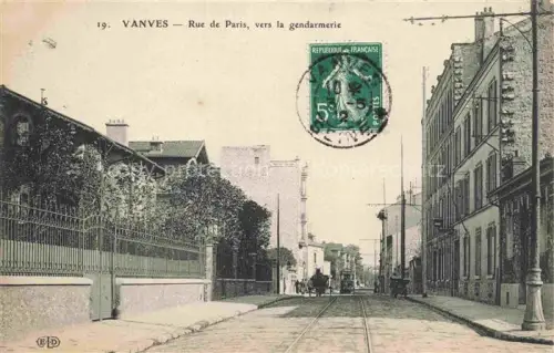 AK / Ansichtskarte Vanves ANTONY 92 Hauts-de-Seine Rue de Paris vers la Gendarmerie