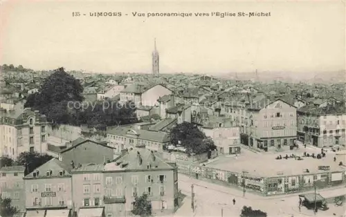 AK / Ansichtskarte LIMOGES 87 Haute-Vienne Vue panoramique vers l'Eglise St. Michel