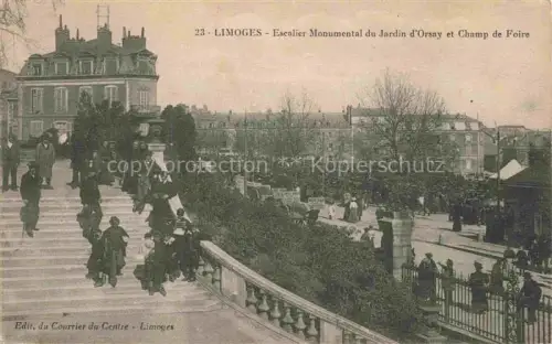 AK / Ansichtskarte LIMOGES 87 Haute-Vienne Escalier Monumental du Jardin d'Orsay et Champ de Foire