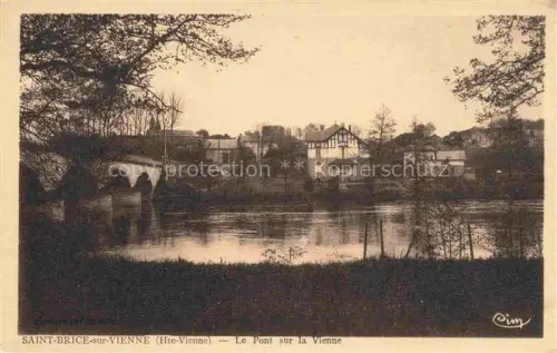 AK / Ansichtskarte Saint-Brice-sur-Vienne Rochechouart 87 Haute-Vienne La pont sur la Vienne