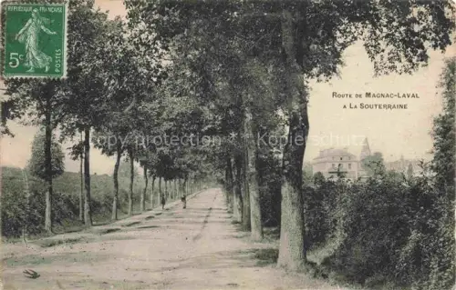 AK / Ansichtskarte La Souterraine Magnac-Laval 87 Haute-Vienne Route de Magnac-Laval