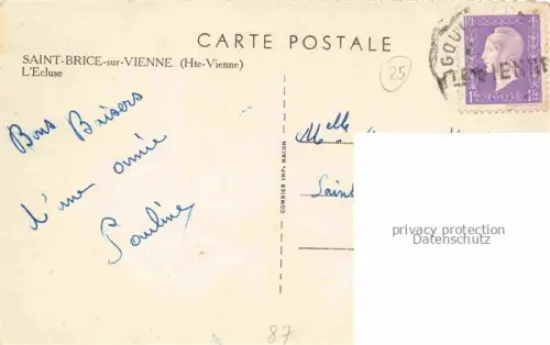 AK / Ansichtskarte Saint-Brice-sur-Vienne Rochechouart 87 Haute-Vienne L'Ecluse