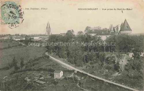 AK / Ansichtskarte ROCHECHOUART 87 Haute-Vienne Vue générale prise du Roc-du-Boeuf