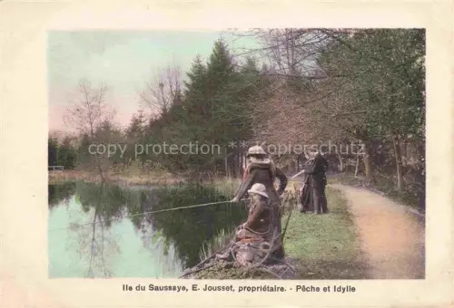 AK / Ansichtskarte Ile du Saussaye Le Verger Saint-Malo 35 Ille-et-Vilaine Pêche et idylle
