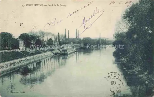 AK / Ansichtskarte COURBEVOIE 92 Hauts-de-Seine Bord de la Seine