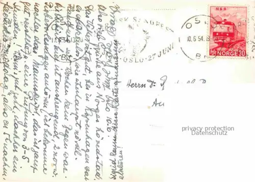 AK / Ansichtskarte OSLO  Norge Stadtpanorama mit Hafen