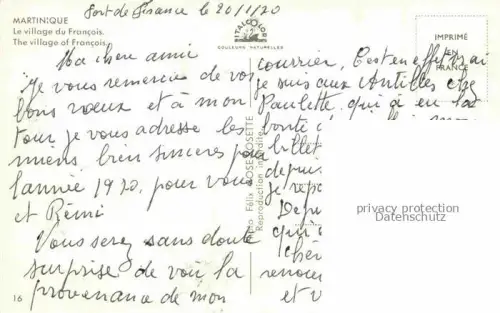 AK / Ansichtskarte Martinique Le Village du Francois