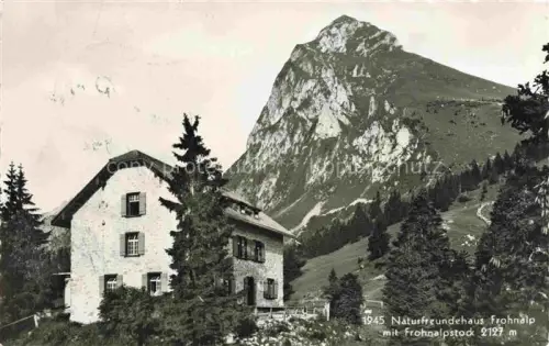 AK / Ansichtskarte Frohnalpstock 2127m Brunnen SZ Naturfreundehaus Frohnalp