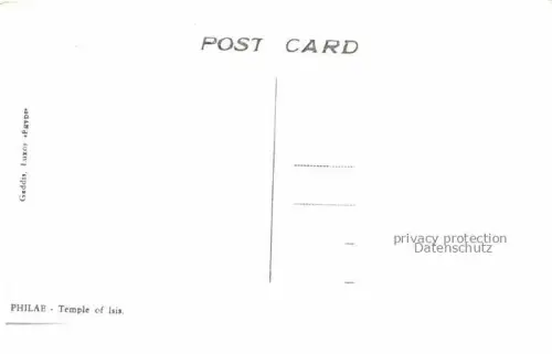 AK / Ansichtskarte Philae Egypt Temple of Isis