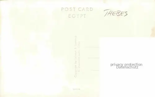 AK / Ansichtskarte Thebes  Theben Egypt Part of the Ramses