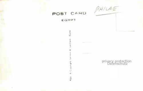 AK / Ansichtskarte Philae Egypt The Temple of Isis