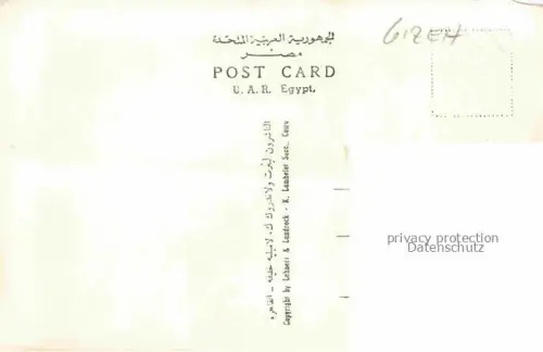 AK / Ansichtskarte Gizeh Giza Egypt Pyramide von Gizeh Kamelreiter Sphinx