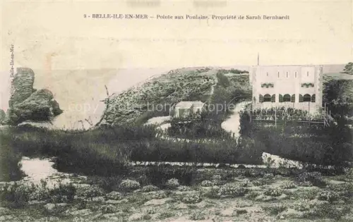 AK / Ansichtskarte BELLE-ILE-EN-MER 56 Morbihan Pointe aux Poulains Propriete de Sarah Bernard