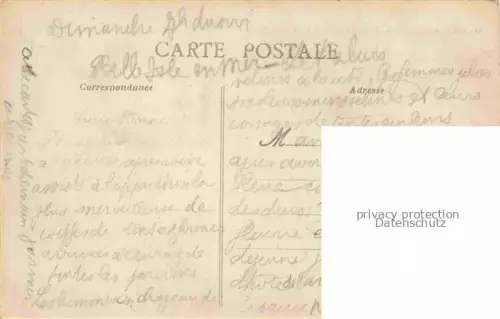 AK / Ansichtskarte Belle-Isle-en-Mer Guingamp 22 Cotes-d Armor Rocher silhouette de la Reine Victoria