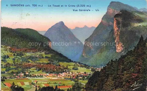 AK / Ansichtskarte Samoens 700m Bonneville 74 Haute-Savoie Le Touet et le Criou Vue generale