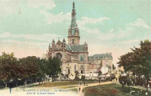 AK / Ansichtskarte Ste-Anne-d Auray LORIENT 56 Morbihan La Basslique prise de la Scala Sancta