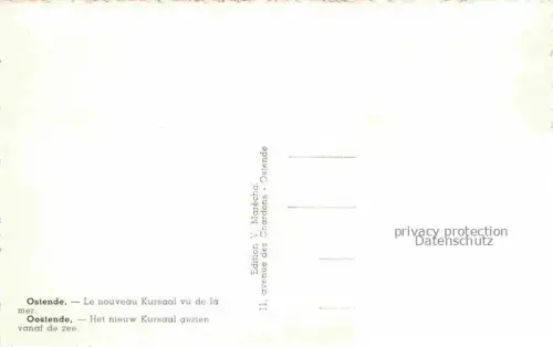 AK / Ansichtskarte Oostende OSTENDE West-Vlaanderen Belgie Le nouveau Kursaal vue de la mer