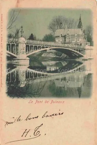 AK / Ansichtskarte Puteaux NANTERRE 92 Hauts-de-Seine Bruecke Schloss