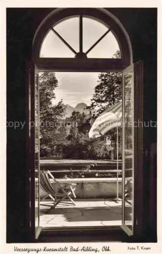 AK / Ansichtskarte Wendelstein 1839m Bayrischzell Bayern Durchblick vom Speisesaal