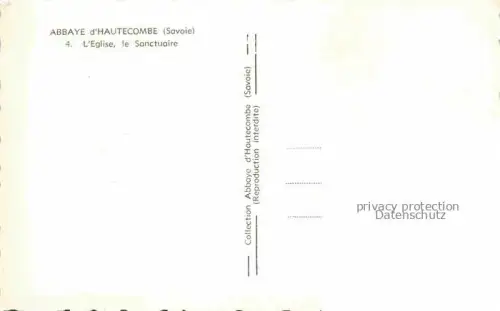 AK / Ansichtskarte Orgel Kirchenorgel Organ Orgue L'Eglise le Sanctuaire Abbaye Hautecombe 