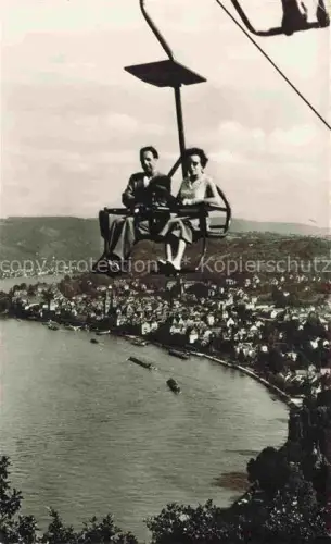 AK / Ansichtskarte Sessellift Chairlift Telesiege Boppard am Rhein Bergrestaurant Gedeonseck 