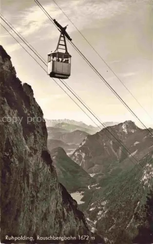 AK / Ansichtskarte Seilbahn Cable-Car Telepherique Ruhpolding Rauchbergbahn