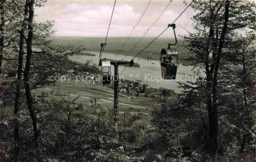 AK / Ansichtskarte Seilbahn Cable-Car Telepherique Ruedesheim am Rhein Niederwald 